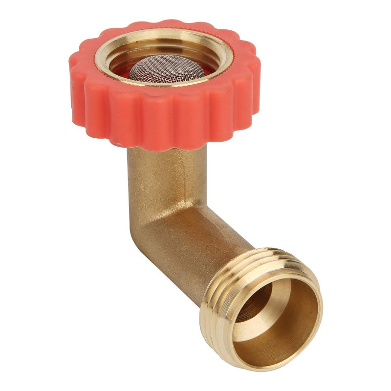 Solimeta 90-Degree Hose Elbow for RVs, Lead-Free Hose Protector with Water Filter, Garden Hose Adapter, 2 Pack - Image 3